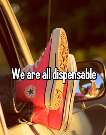 Remember Always That We are All Dispensable.