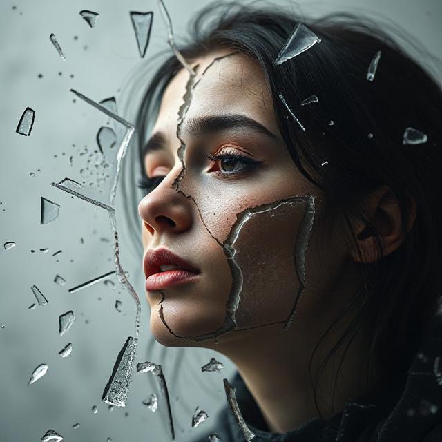 Be broken but not shattered. Sometimes there is beauty in the broken. 